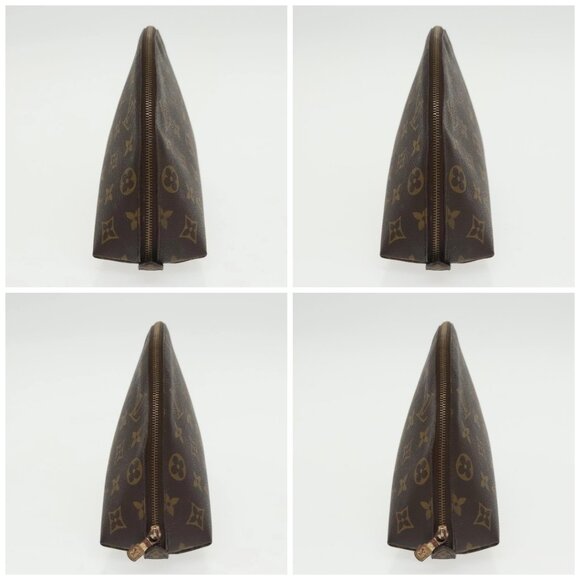 LOUIS VUITTON Monogram Trousse Demi Ronde Cosmetic Pouch M47520 LV Auth 100605 - Picture 16 of 16